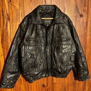 Navarre leather jacket size medium men’s